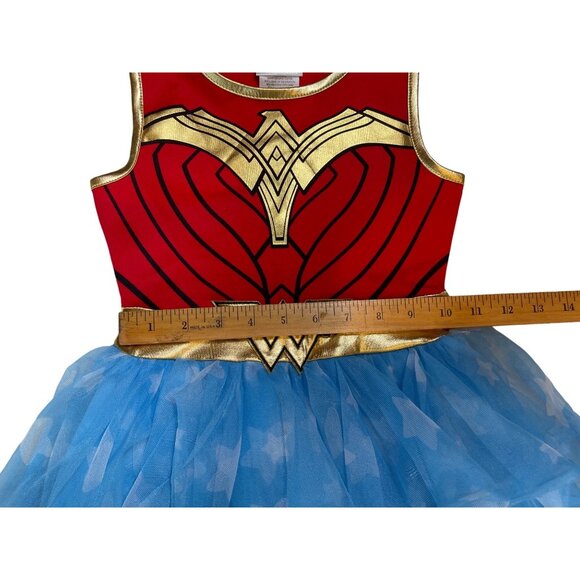 Wonder Woman Girls Tulle Cosplay Tutu Dress Halloween Costume Sz. XCH/4-5 - Picture 6 of 6